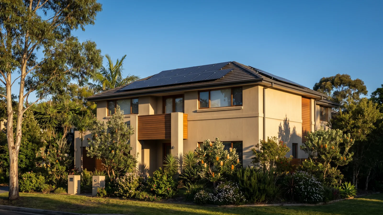 Solar panels installed on a home in Wollongong, New South Wales